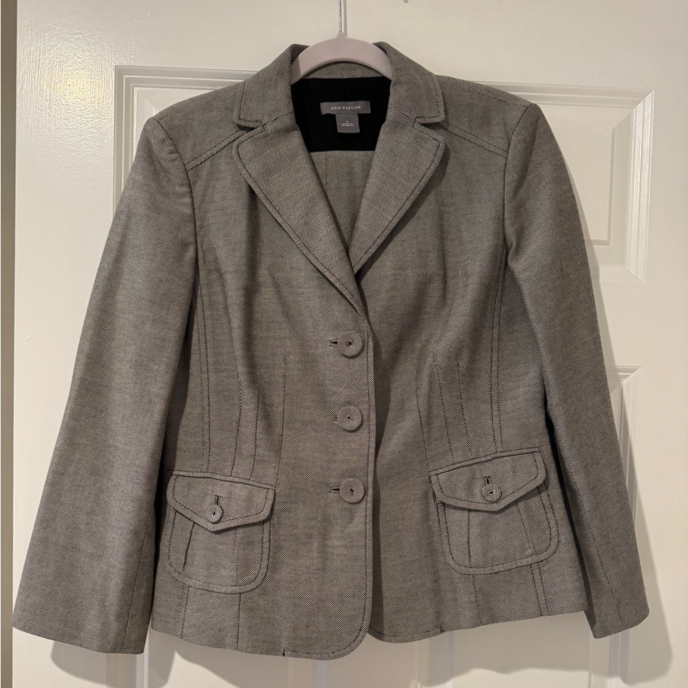 Ann Taylor Gray Classic Pants Suit